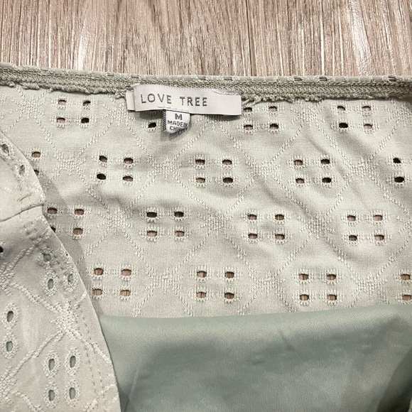 Love Tree Eyelet Tube Top - Picture 3 of 3